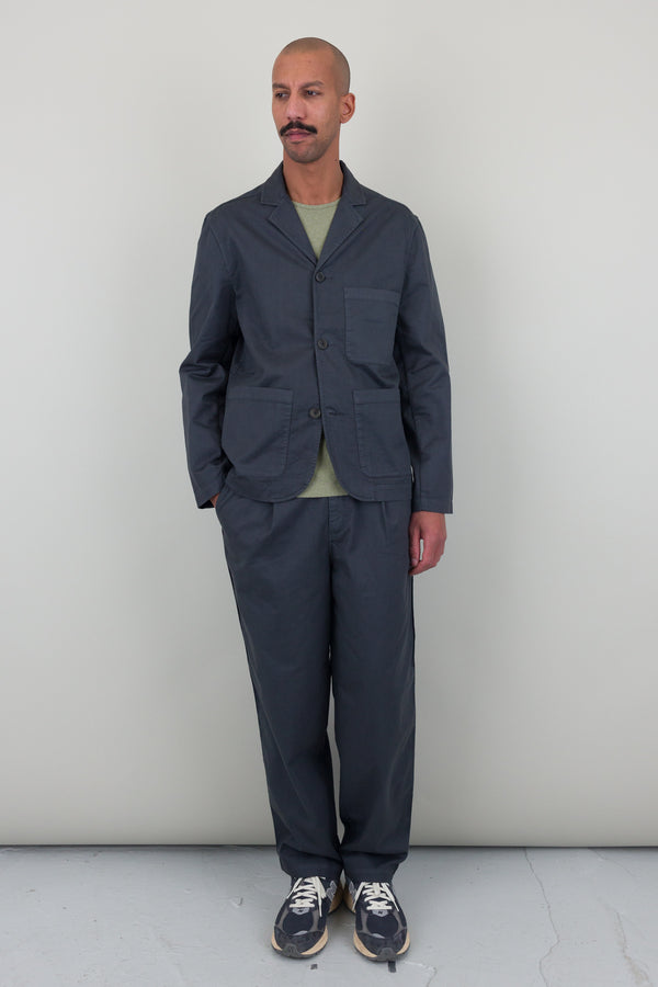 Folk Wide Fit Blazer - Slate Twill