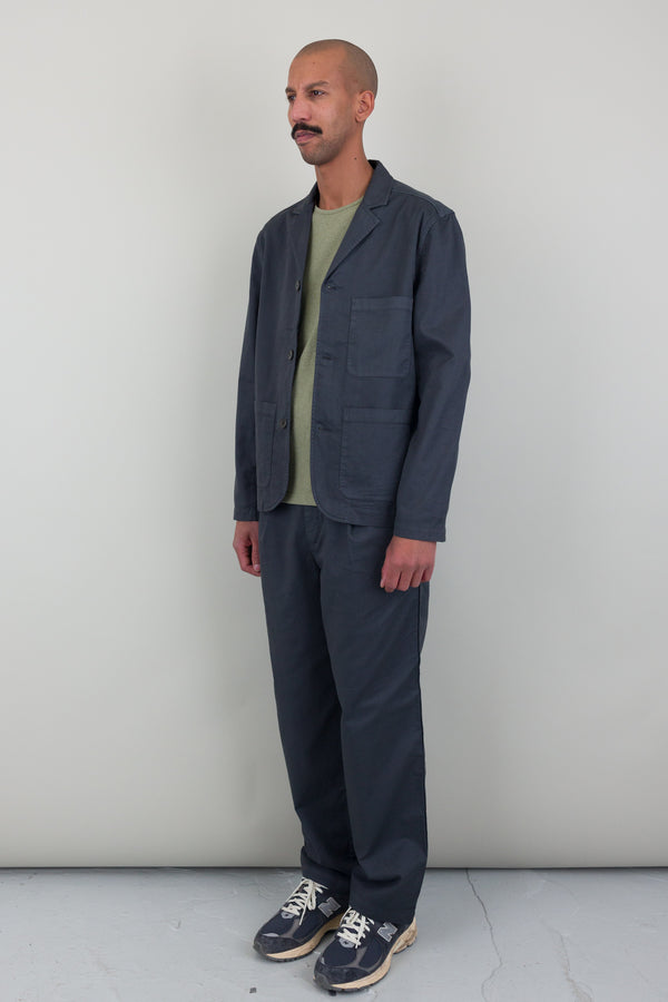 Folk Wide Fit Blazer - Slate Twill