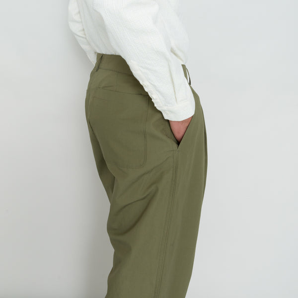 Folk Wide Fit Trouser - Dark Sage