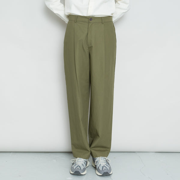 Folk Wide Fit Trouser - Dark Sage