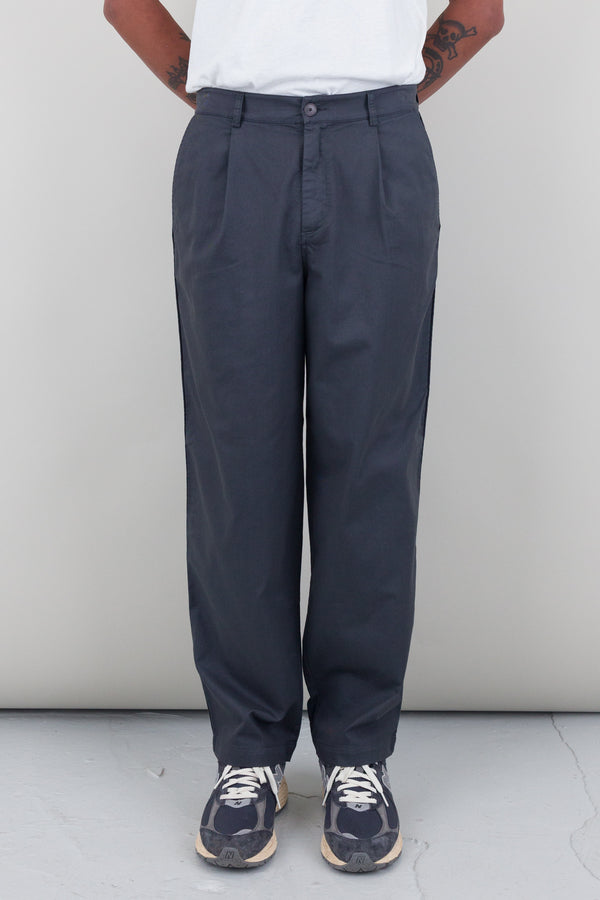 Folk Wide Fit Trouser - Slate Twill