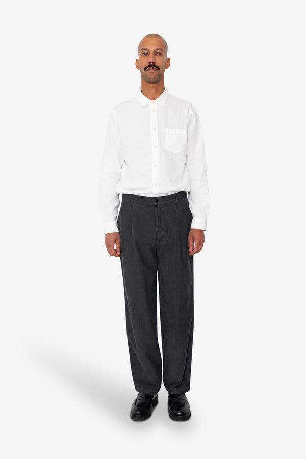 Folk Wide Fit Trouser - Smoke Grey Cord