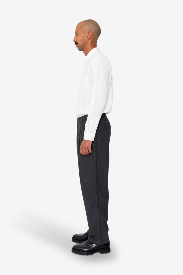 Folk Wide Fit Trouser - Smoke Grey Cord