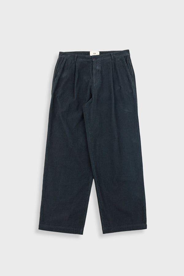 folk Wide Fit Trouser - Smoke Grey Cord