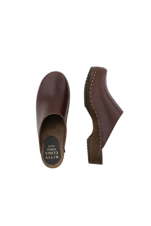 Folk Kitty Clogs - Low Klassisk - Cacao - Tinted Brown Base