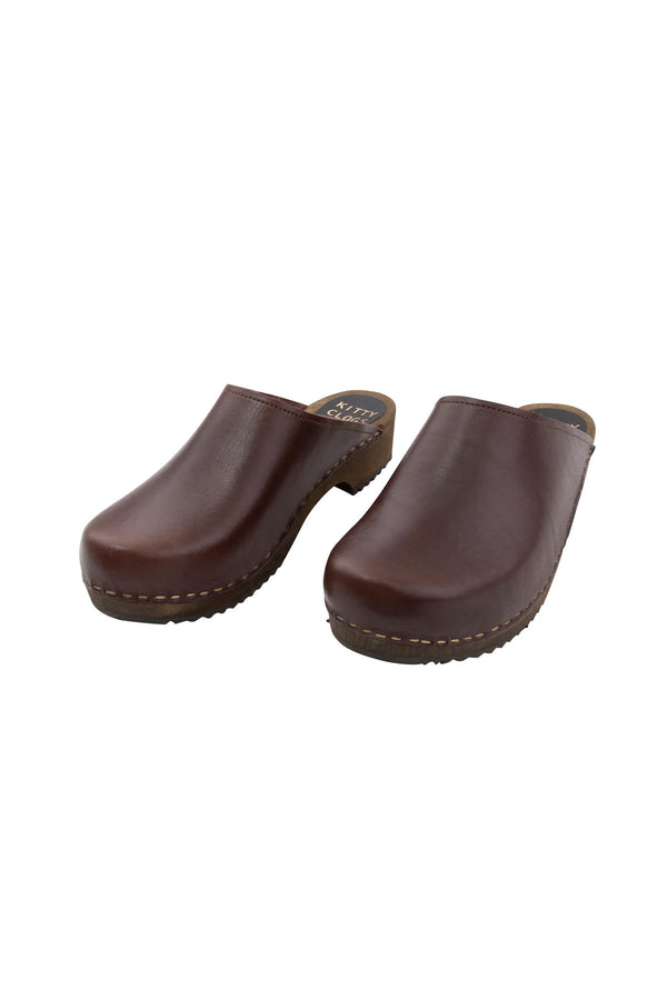 folk Kitty Clogs - Low Klassisk - Cacao - Tinted Brown Base