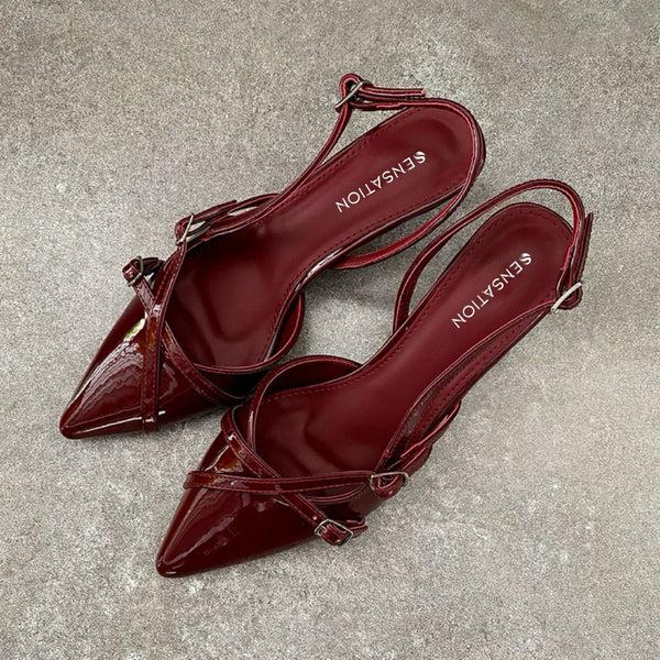 Footwear Sensation Alexandra Cross Heels