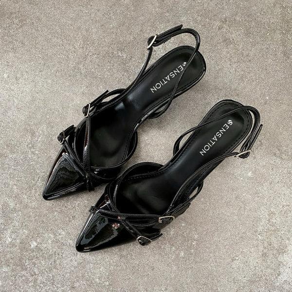 Footwear Sensation Alexandra Cross Heels