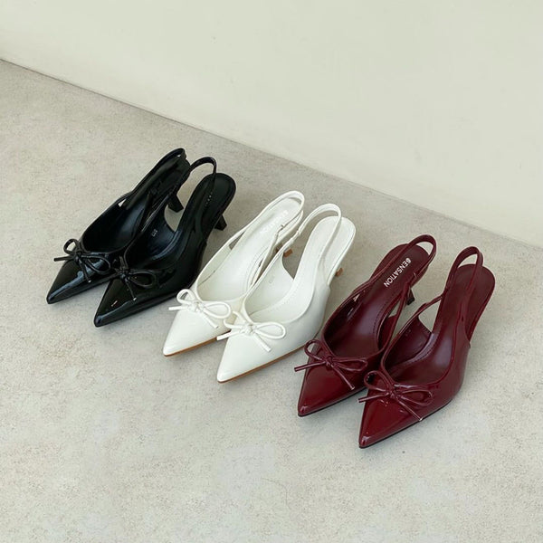 footwear sensation Aria Bow Heels