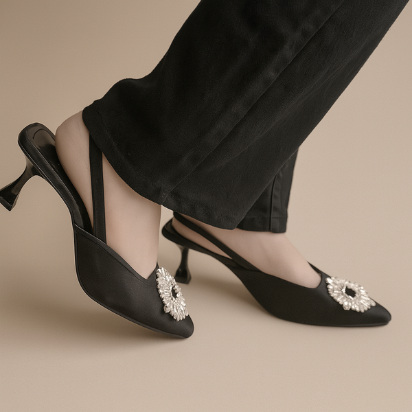 Footwear Sensation Isabella Heels Black