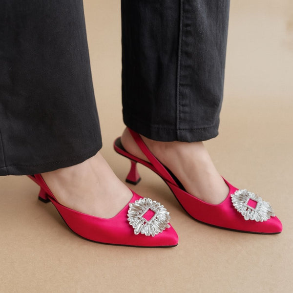 Footwear Sensation Isabella Heels - Hot Pink