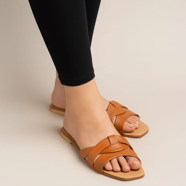 footwear sensation Marina Flats (Brown)