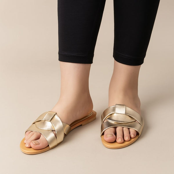 Footwear Sensation Marina Flats (GOLD)