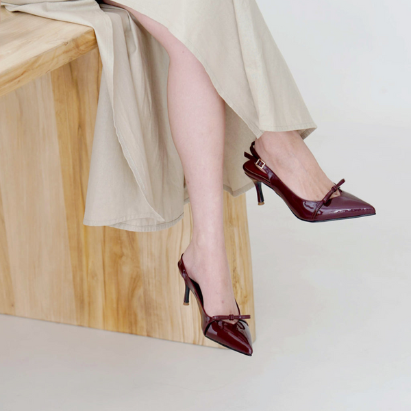 footwear sensation The Celine Heels- Cherry Red