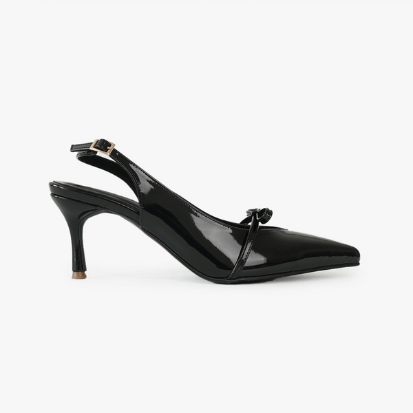 Footwear Sensation The Celine Heels (Jet Black)