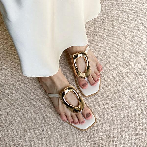 footwear sensation The Lisa Flats (White)