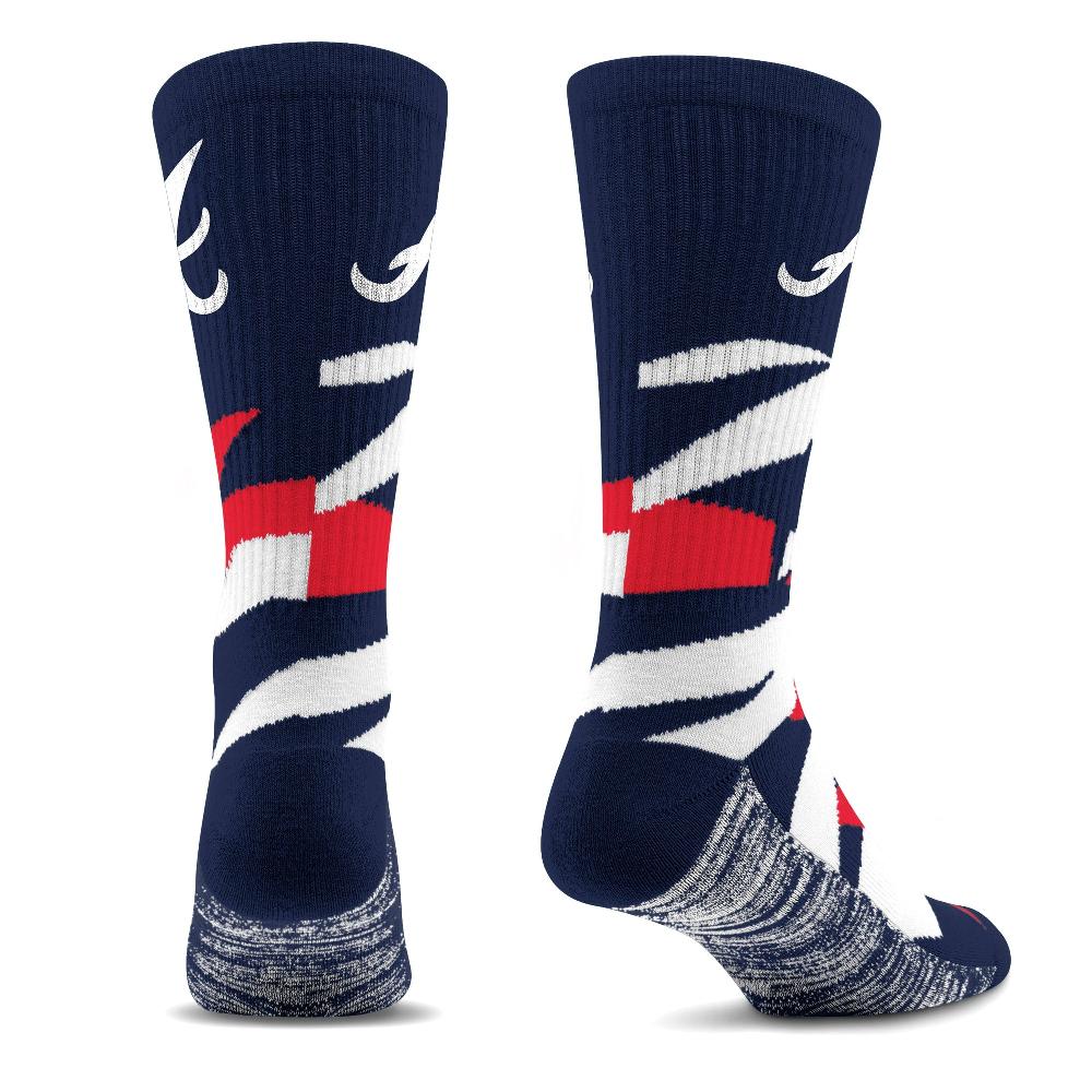 For Bare Feet Atlanta Braves Breakout Premium Crew Socks Atlanta Braves Breakout Premium Crew Socks