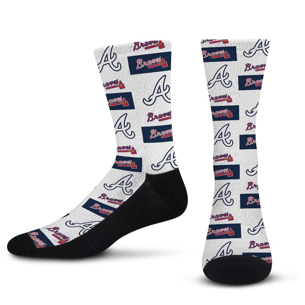 for bare feet Atlanta Braves Poster Print Socks Atlanta Braves Poster Print Socks
