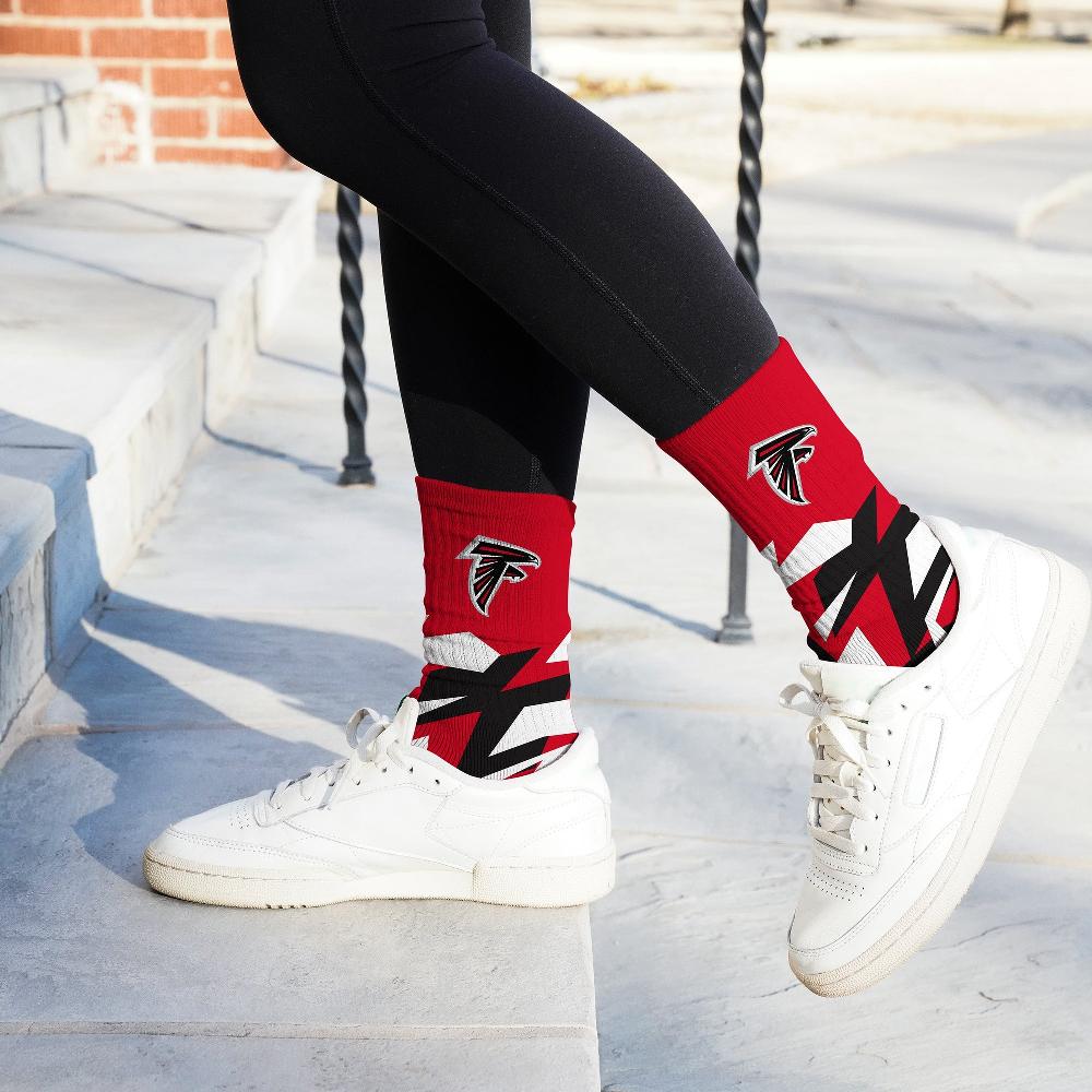 For Bare Feet Atlanta Falcons Breakout Premium Crew Socks Atlanta Falcons Breakout Premium Crew Socks