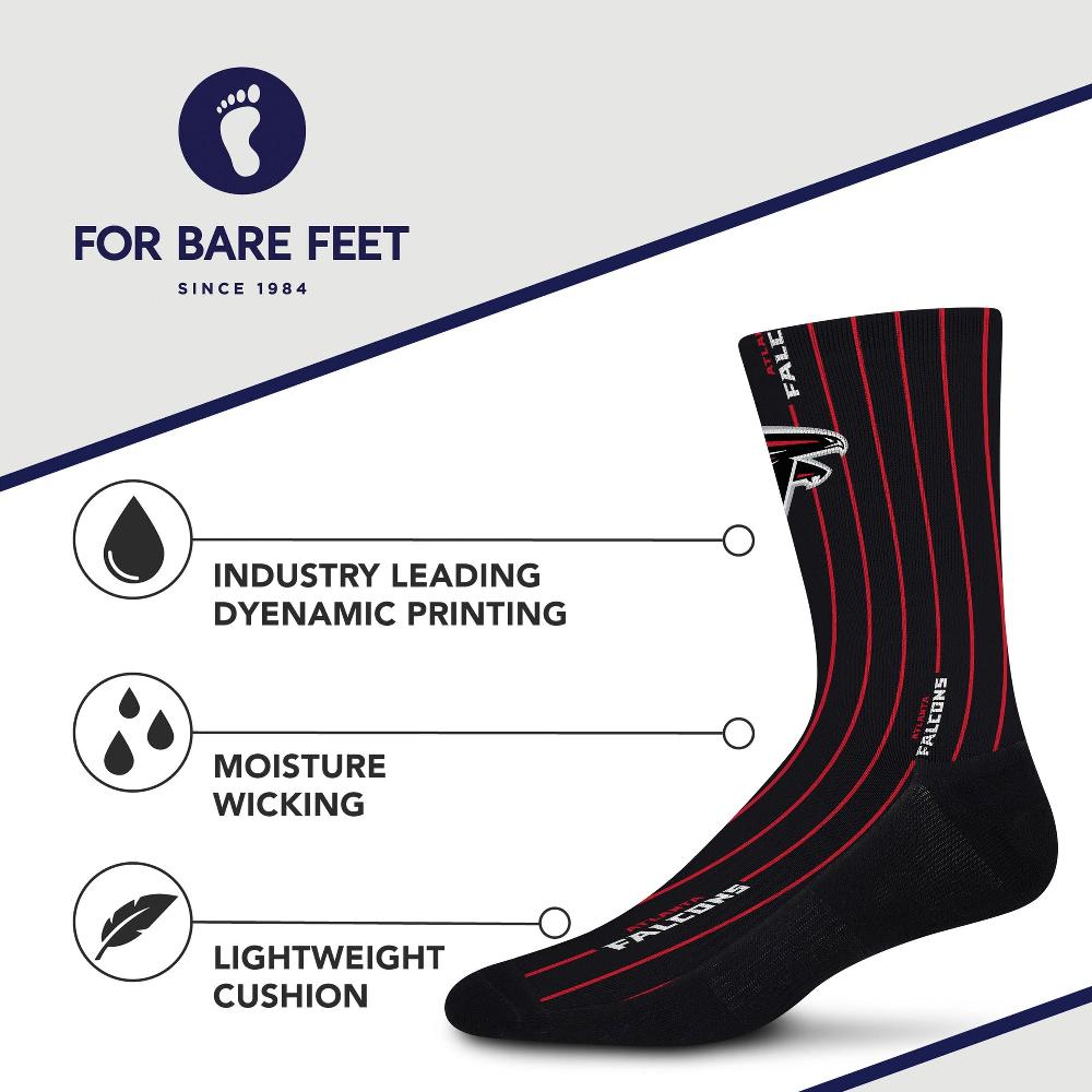 For Bare Feet Atlanta Falcons Pinstripe Atlanta Falcons Pinstripe