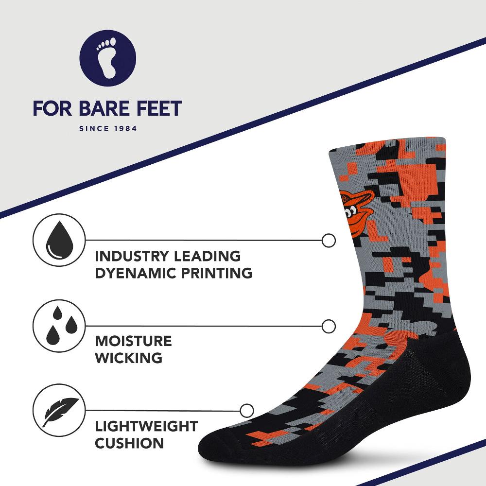 For Bare Feet Baltimore Orioles Digi Socks Baltimore Orioles Digi Socks