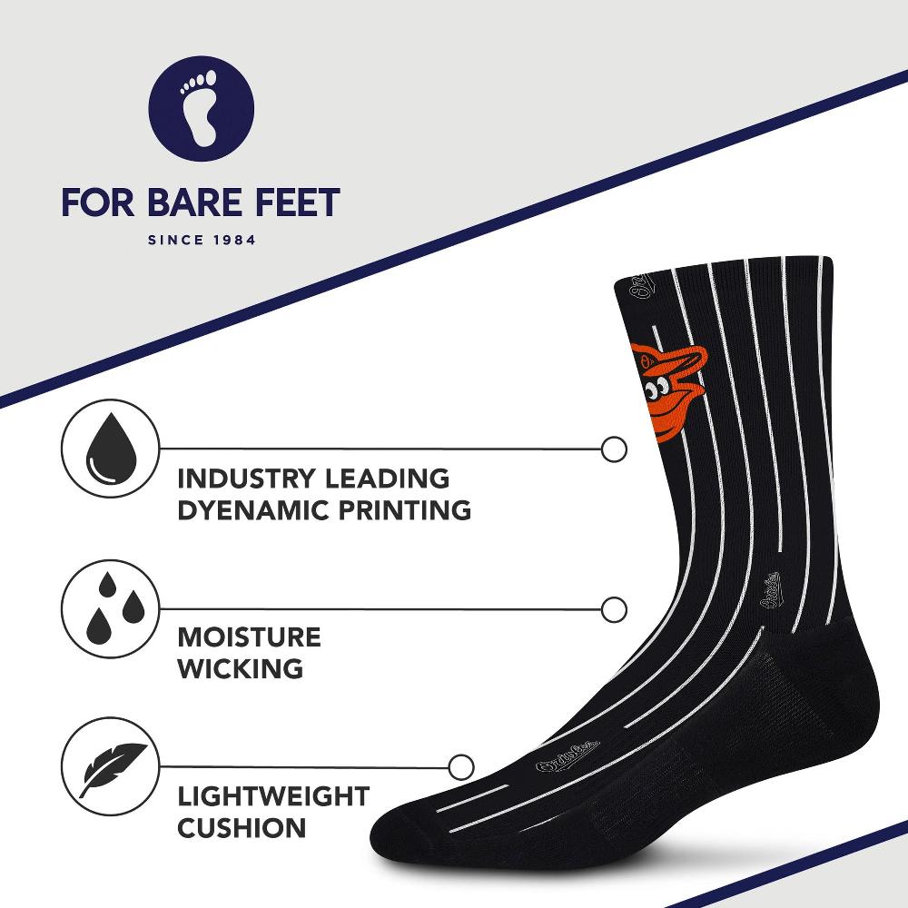 For Bare Feet Baltimore Orioles Pinstripe Socks Baltimore Orioles Pinstripe Socks