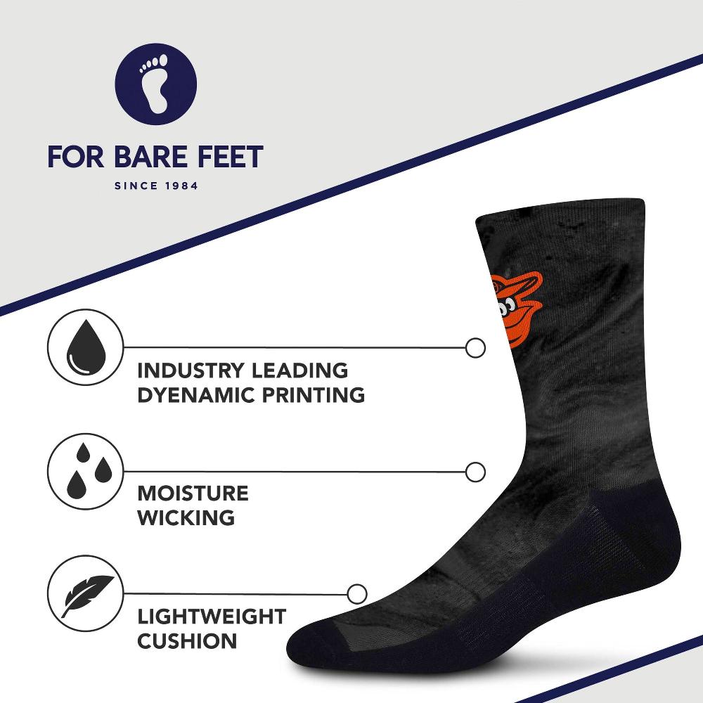 For Bare Feet Baltimore Orioles Smoky Haze Socks Baltimore Orioles Smoky Haze Socks