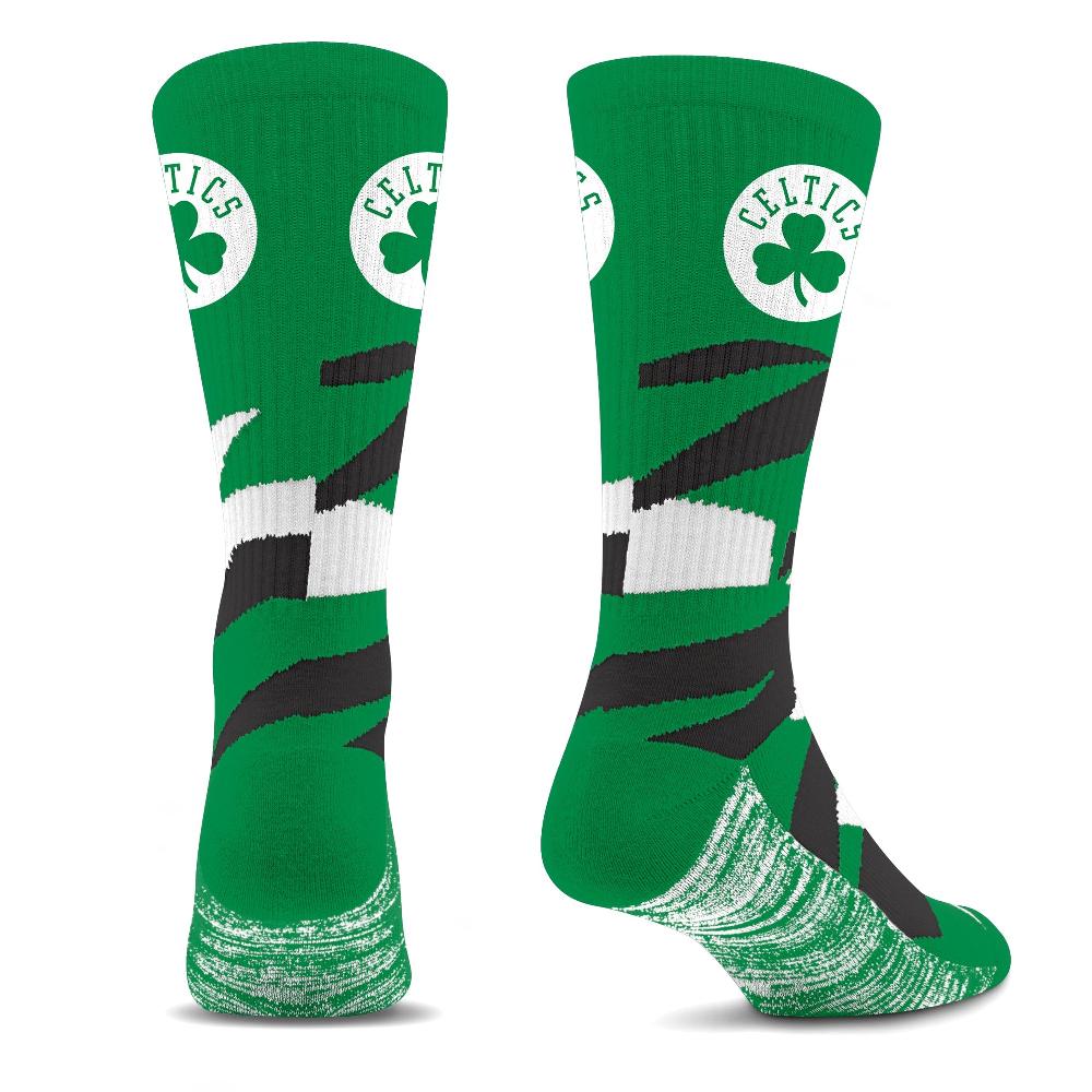 For Bare Feet Boston Celtics Breakout Premium Crew Socks Boston Celtics Breakout Premium Crew Socks