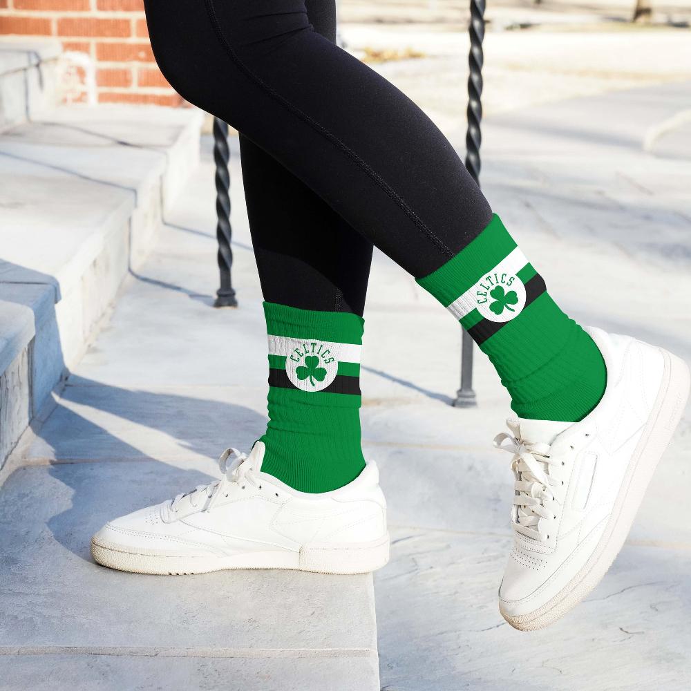 For Bare Feet Boston Celtics Legend Premium Crew Socks Boston Celtics Legend Premium Crew Socks