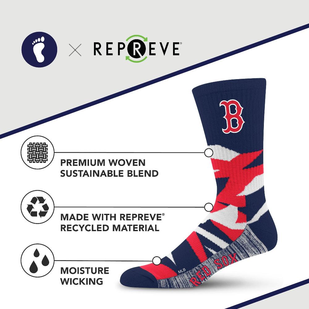For Bare Feet Boston Red Sox Breakout Premium Crew Socks Boston Red Sox Breakout Premium Crew Socks