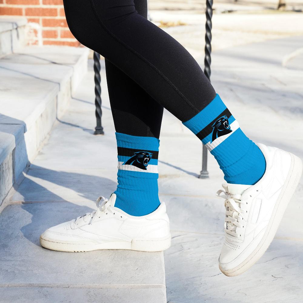 For Bare Feet Carolina Panthers Legend Premium Crew Socks Carolina Panthers Legend Premium Crew Socks