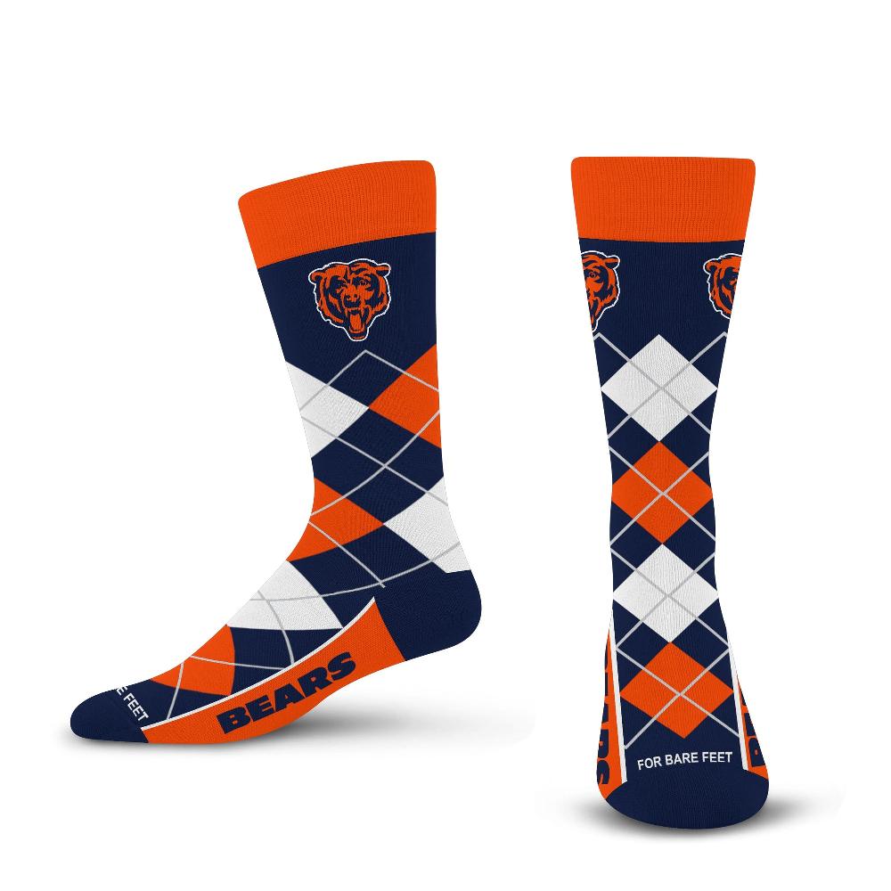 for bare feet Chicago Bears Argyle Remix Chicago Bears Argyle Remix