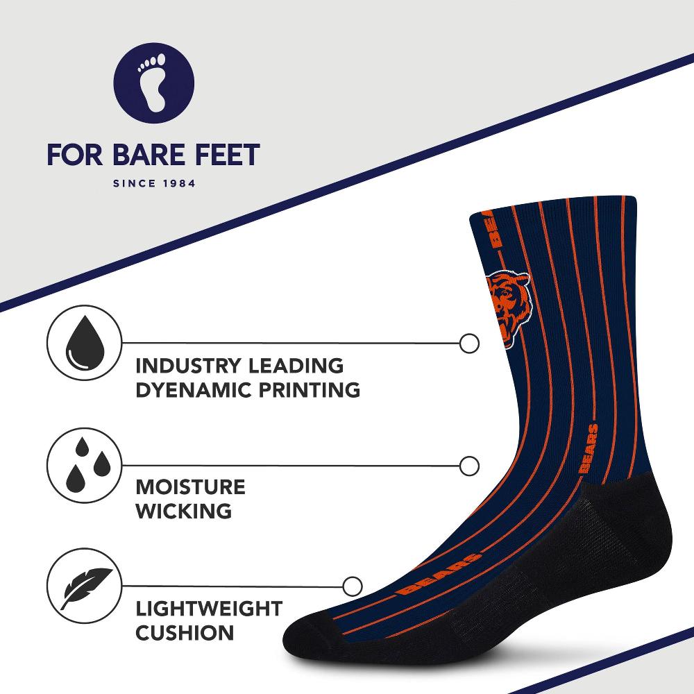 For Bare Feet Chicago Bears Pinstripe Chicago Bears Pinstripe