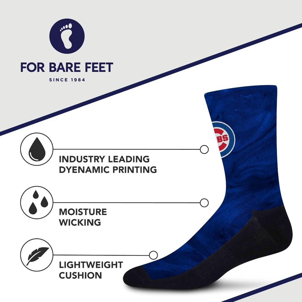 For Bare Feet Chicago Cubs Smoky Haze Socks Chicago Cubs Smoky Haze Socks