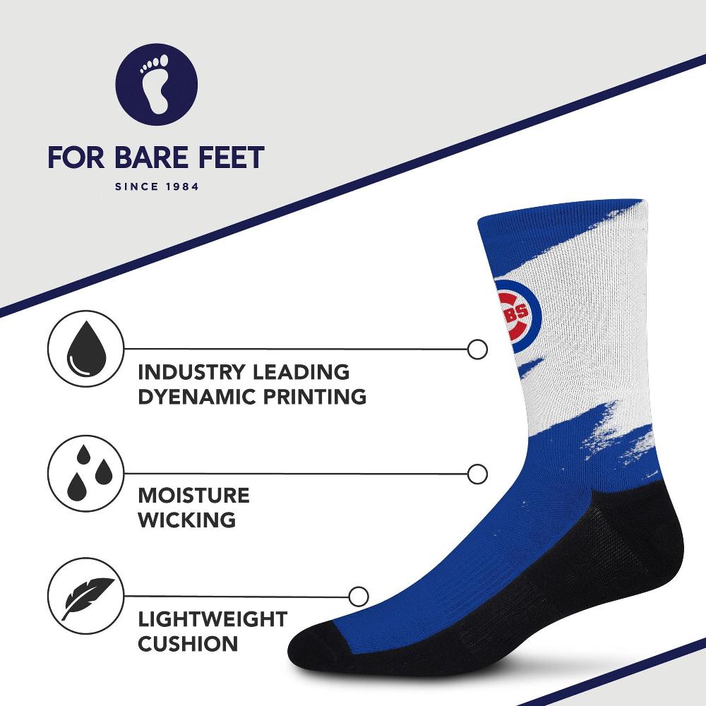 For Bare Feet Chicago Cubs Tear It Up Socks Chicago Cubs Tear It Up Socks