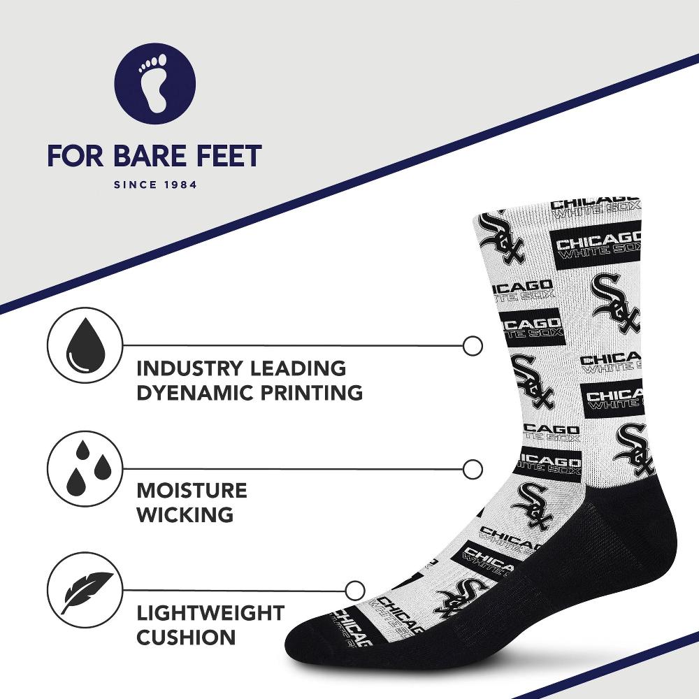 For Bare Feet Chicago White Sox Poster Print Socks Chicago White Sox Poster Print Socks