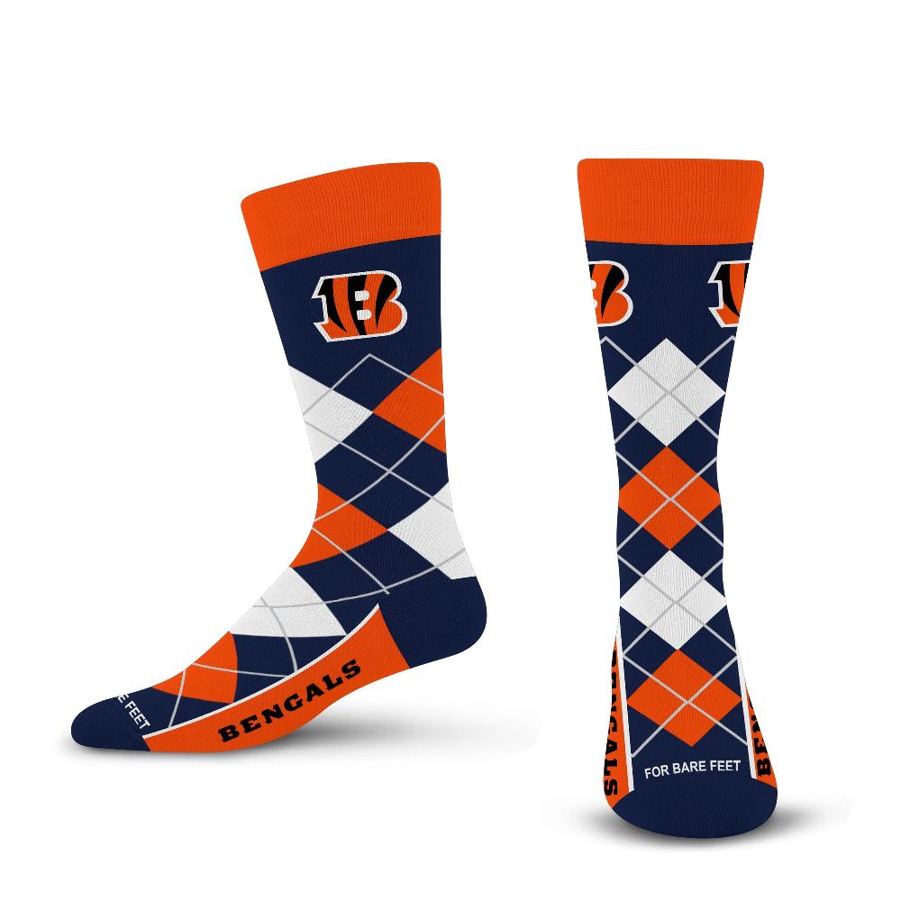 for bare feet Cincinnati Bengals Argyle Remix Cincinnati Bengals Argyle Remix
