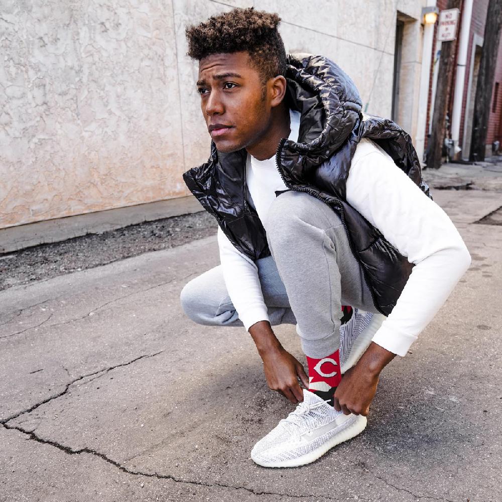 For Bare Feet Cincinnati Reds Breakout Premium Crew Socks Cincinnati Reds Breakout Premium Crew Socks