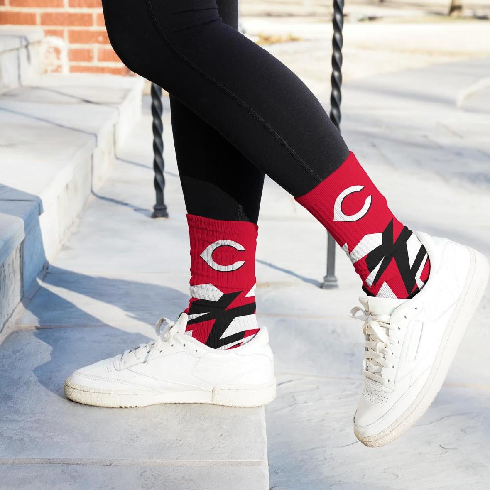 For Bare Feet Cincinnati Reds Breakout Premium Crew Socks Cincinnati Reds Breakout Premium Crew Socks