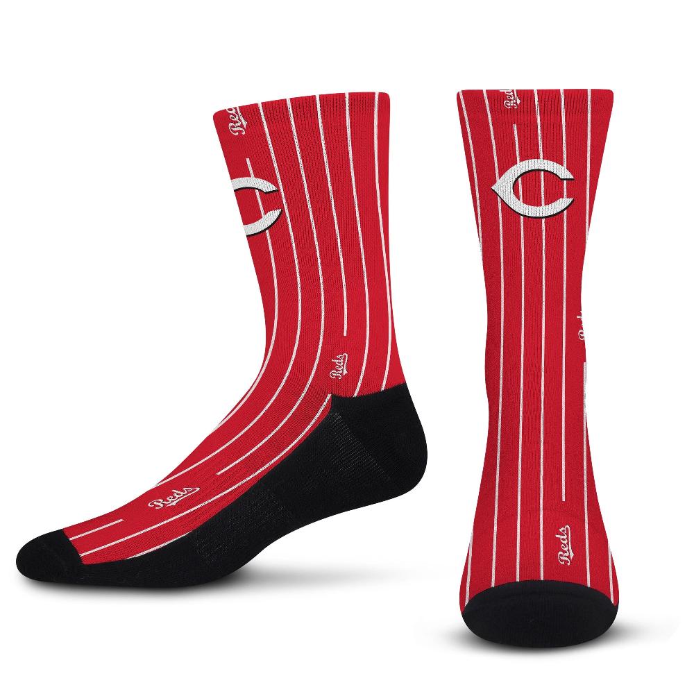 for bare feet Cincinnati Reds Pinstripe Socks Cincinnati Reds Pinstripe Socks