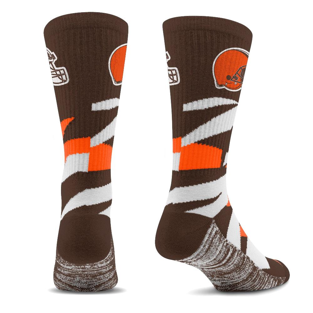 For Bare Feet Cleveland Browns Breakout Premium Crew Socks Cleveland Browns Breakout Premium Crew Socks