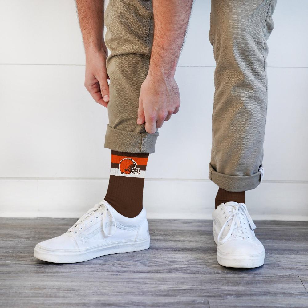 For Bare Feet Cleveland Browns Legend Premium Crew Socks Cleveland Browns Legend Premium Crew Socks