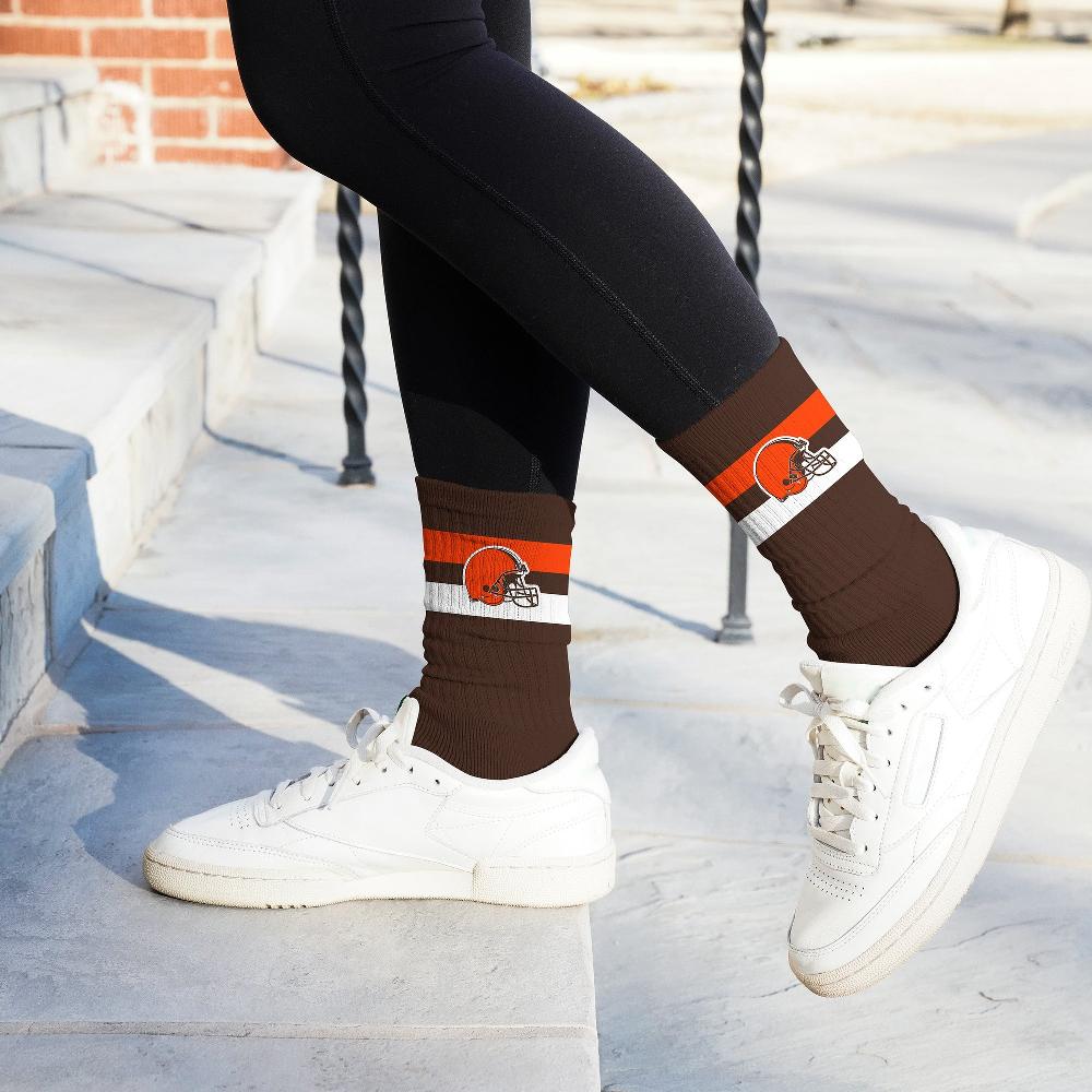 For Bare Feet Cleveland Browns Legend Premium Crew Socks Cleveland Browns Legend Premium Crew Socks