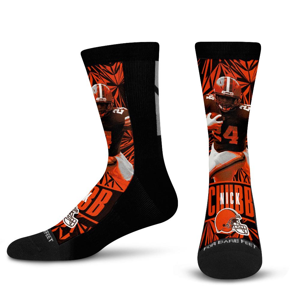 for bare feet Cleveland Browns Nick Chubb Conversion Gradient Crazy Cleveland Browns Nick Chubb Conversion Gradient Crazy