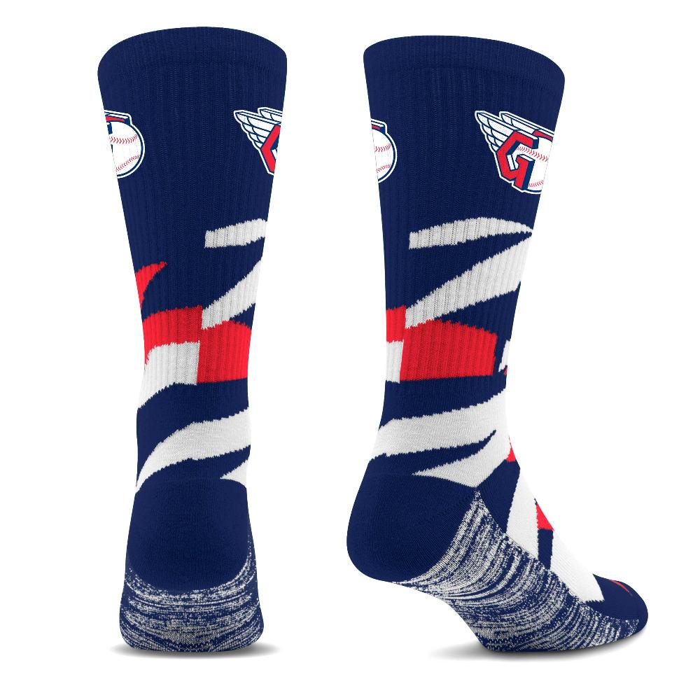 For Bare Feet Cleveland Guardians Breakout Premium Crew Socks Cleveland Guardians Breakout Premium Crew Socks