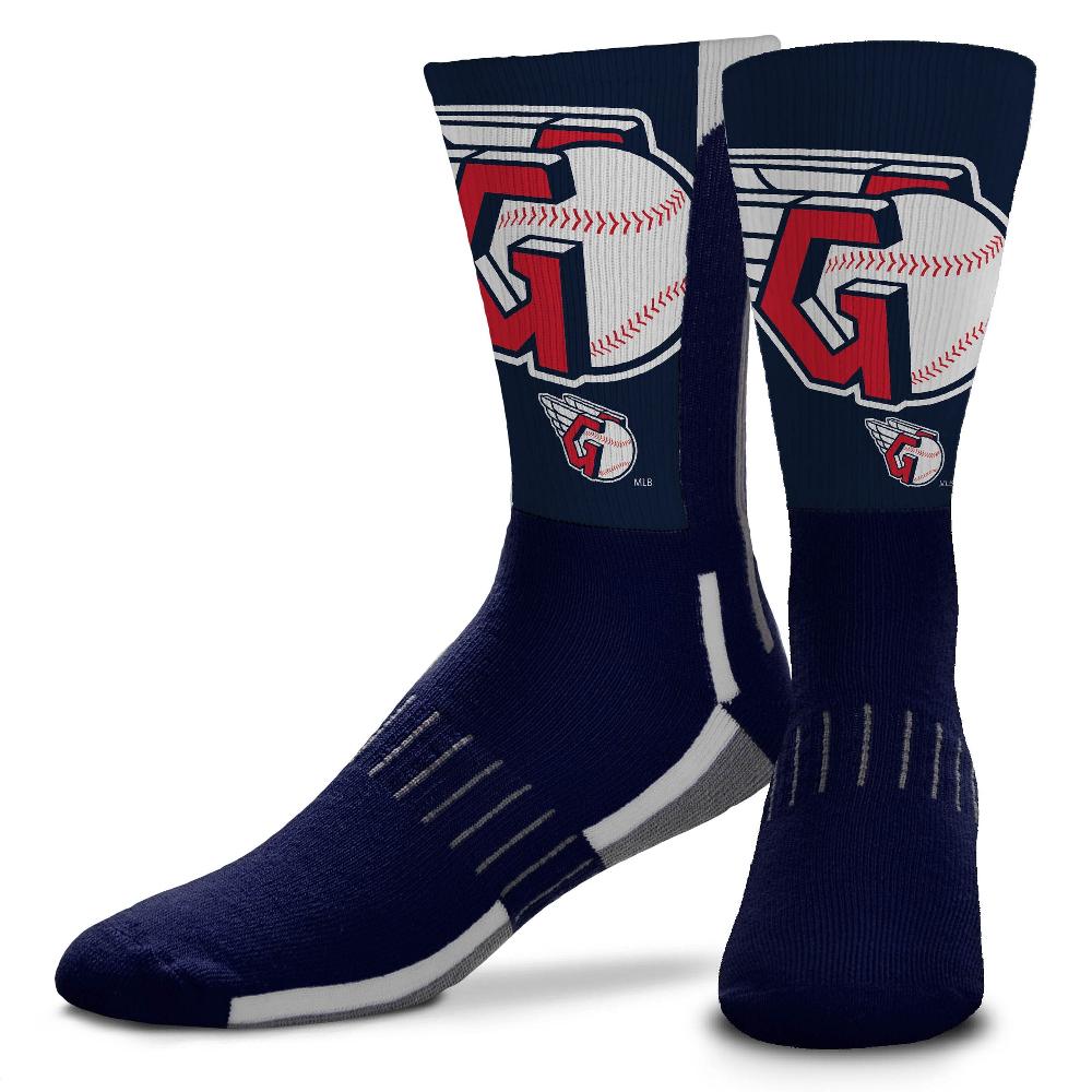 for bare feet Cleveland Guardians Phenom Curve Socks Cleveland Guardians Phenom Curve Socks
