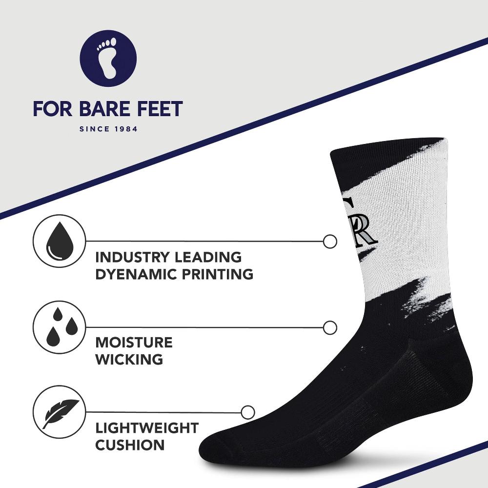 For Bare Feet Colorado Rockies Tear It Up Socks Colorado Rockies Tear It Up Socks