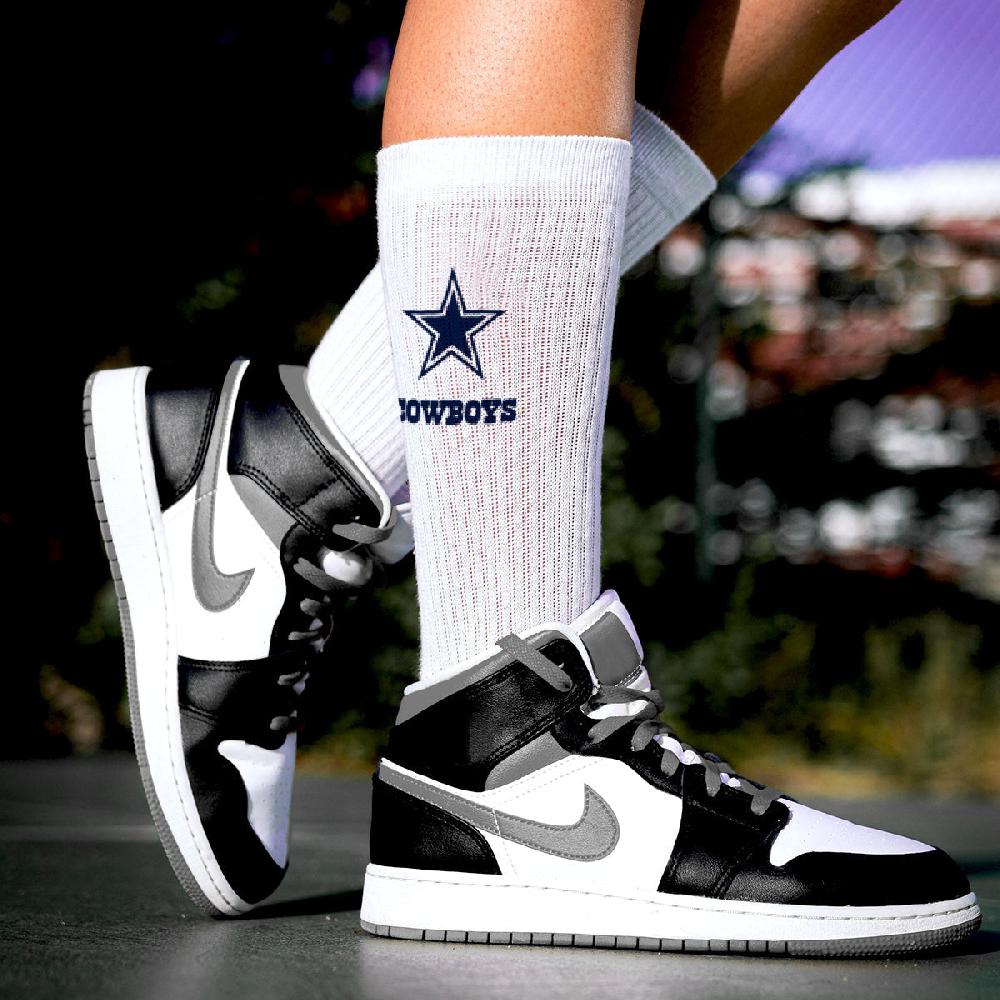For Bare Feet Dallas Cowboys Refresh Premium Crew Socks Dallas Cowboys Refresh Premium Crew Socks
