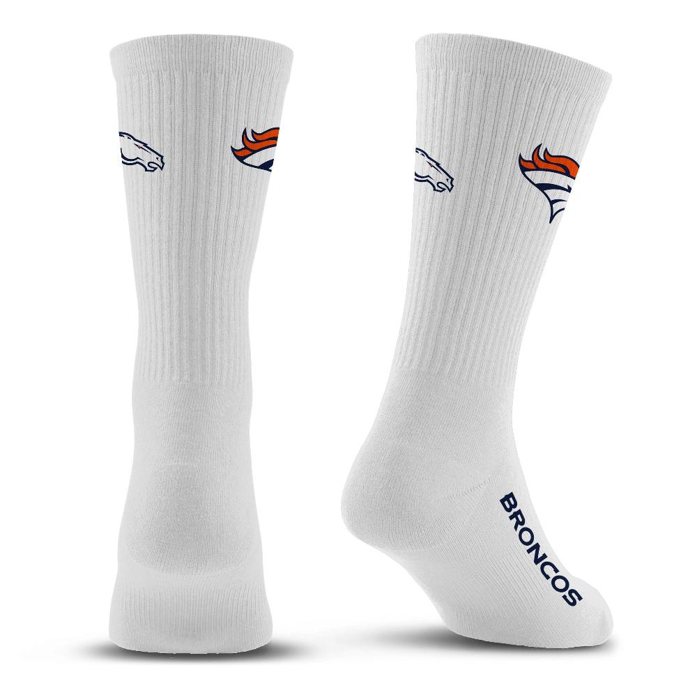 For Bare Feet Denver Broncos Refresh Premium Crew Socks Denver Broncos Refresh Premium Crew Socks
