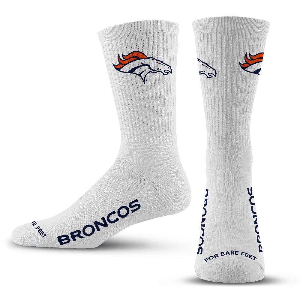 for bare feet Denver Broncos Refresh Premium Crew Socks Denver Broncos Refresh Premium Crew Socks
